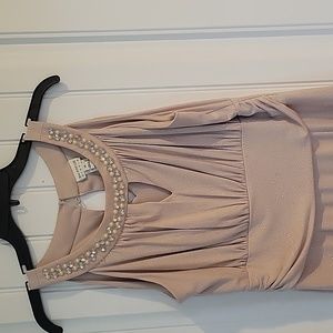 Beautiful Maxi Dress, EN FOCUS STUDIO. 1x used. Blush Pink. Like new.